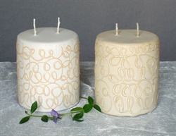 Svadobné sviečky dvojknotové 12x11cm Vanilla  net.jpg