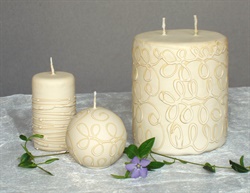 Kolekcia svadobných sviečok odtieň Vanilla net.jpg